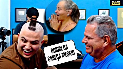 Reação da família do Paulinho o Loko ao ver o corte de cabelo dele