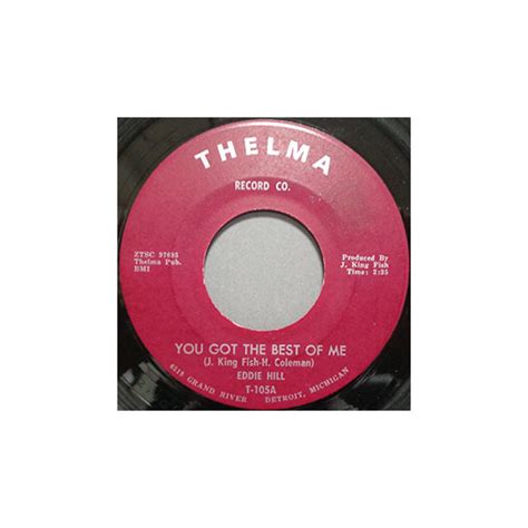 Eddie Hill You Got The Best Of Me Baby I Cried Thelma アフロジュース│大阪