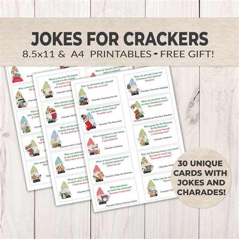 Jokes For Diy Christmas Crackers Gnomes Christmas Cracker Mottos