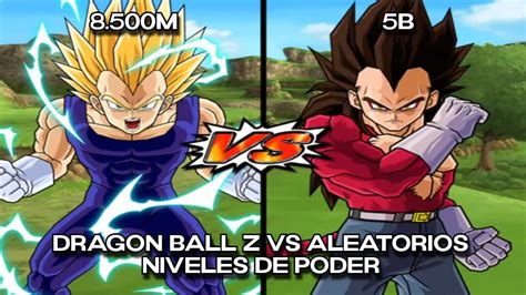 Dragon Ball Z Vs Aleatorio Niveles De Poder Dragon Ball Budokai