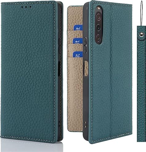 Amazon co jp Xperia 10 V ケース手帳型 SO 52D SOG11 ケース Pelanty 牛革製品 本革レザー