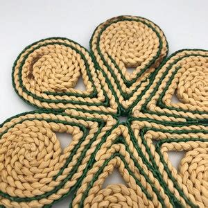 Vintage Set Of Two 2 Woven Straw Hot Pad Trivets China Mexico Boho Summer Colorful Trivets