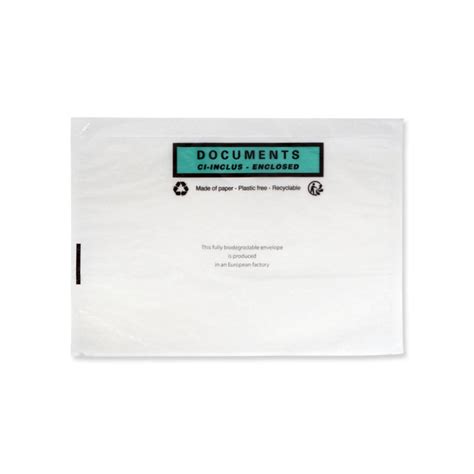 Pochette Porte Document Adh Sive Porte Document Cologique Et