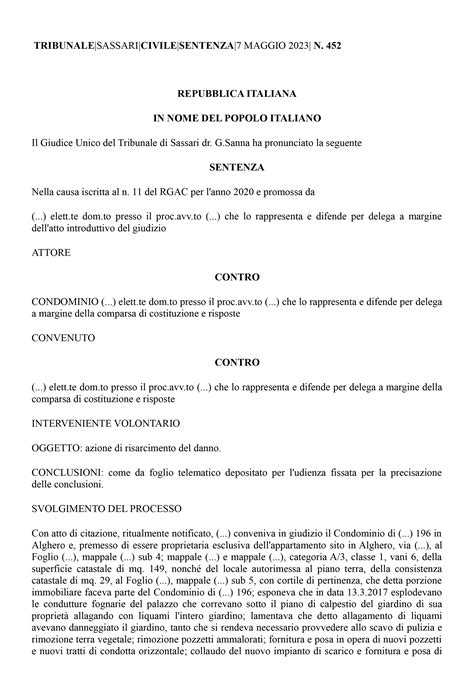 IL DIRITTO AL RISARCIMENTO DEI DANNI CAUSATI A UN IMMOBILE NON E