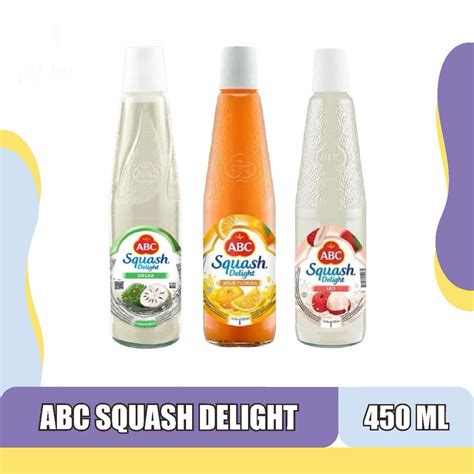 Jual Sirup ABC Squash Syrup Orange Leci Sirsak 450 ML Shopee Indonesia