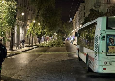 Tempête Kirk à Lyon le réseau TCL paralysé de nombreuses perturbations