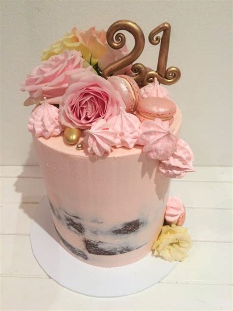 Semi Naked 21st Cake Cake Chemistry By Genevieve