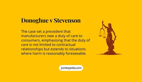 Donoghue V Stevenson Case Summary And Legal Principles