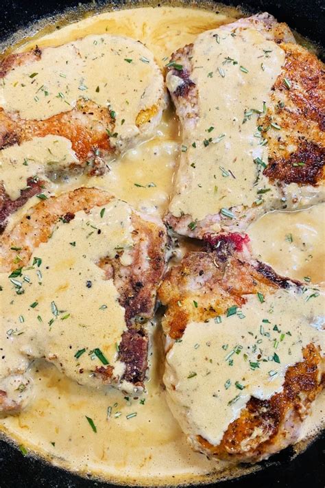 Pork Chops With Dijon Cream Sauce Recipe Pork Chop Recipes Baked