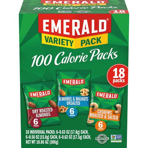 Emerald Nuts Calorie Variety Pack Ct Walmart