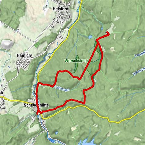 Rundwege des HBV Schevenhütte Rundweg 7 10 km Stolberg Deutschland