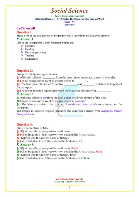 NCERT Solutions For Class 6 Social Science Updated For 2023 24