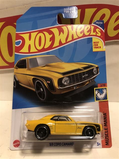 Hot Wheels Copo Camaro Muscle Mania Yellow Ebay