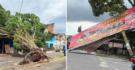 Loreto fuertes vientos destruyen casas y provocan caída de árboles