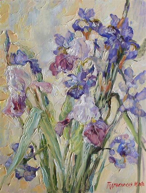 Голубые ирисы. Букет. - купить картину или заказать репродукцию в СПб ...
