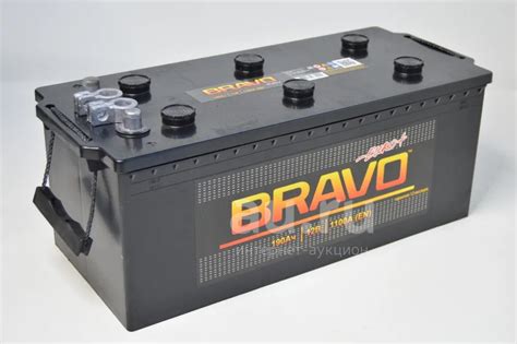 Аккумулятор грузовой Bravo 190 Ач 1100 А прямая полярность+переходник ...