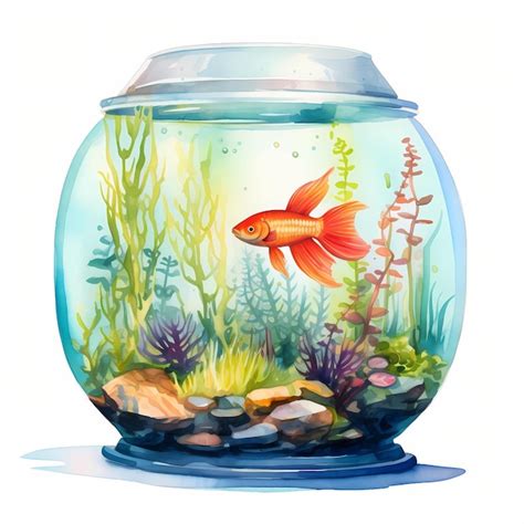 Premium Photo Aquarium Aquarium In Jar Tropical Fish Clipart