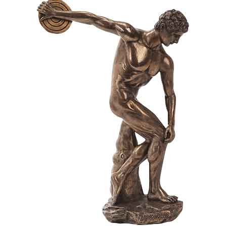 Bronze Discobolus Statue