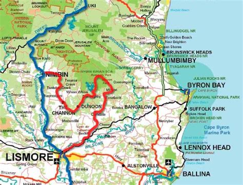 Nsw Northern Rivers Map - Tybie Iolanthe