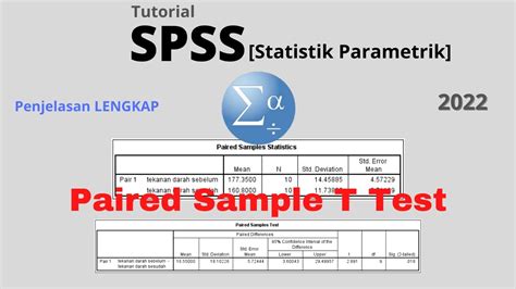 Cara Uji Paired Sample T Test Menggunakan Spss Youtube