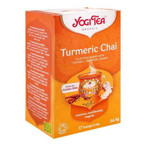 Purchase Yogi Tea Organic Turmeric Chai Tea Bags Pack G Online