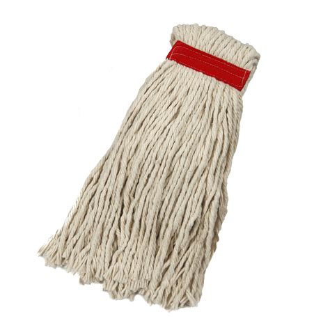 Colour Coded Fan Mop Head 38mm Webbing 500g Red HHMS