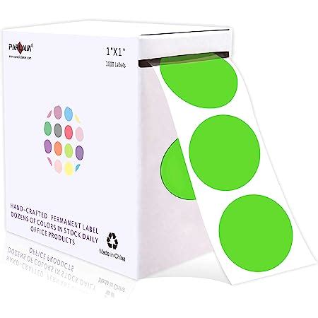 Amazon Parlaim Inch Round Permanent Adhesive Color Code Dot