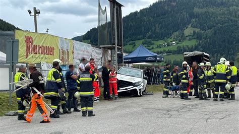 Ten injured including a child after race car driver loses control and crashes into crowd in ...