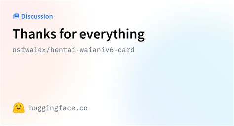 Nsfwalex Hentai Waianiv Card Thanks For Everything