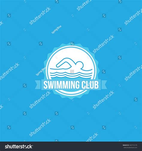 Swimming Club Logo Design Template Vector Stock Vector (Royalty Free ...