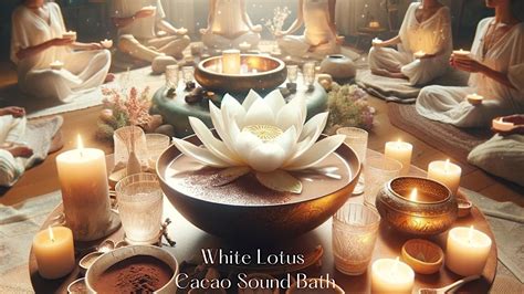 New Moon White Lotus Ceremony Heart Opening Cacao And Crystal Sound Bath