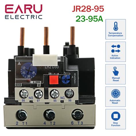 Rel De Sobrecarga T Rmica El Ctrica Protector De Rel 1NO 1NC Para CJX2