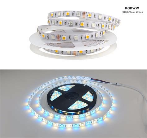 5050 SMD RGB RGB White RGB Warm White LED Strip Light 5m DC 12V 60