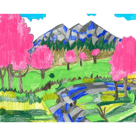 Drawing - Spring (landscape) by David O'Toole - Gateway Arts