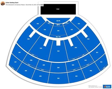 Caesars Colosseum Seating Chart