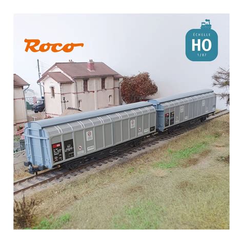 Set 2 Wagons Parois Coulissantes CFF Cargo SBB EP VI HO ROCO 6600027