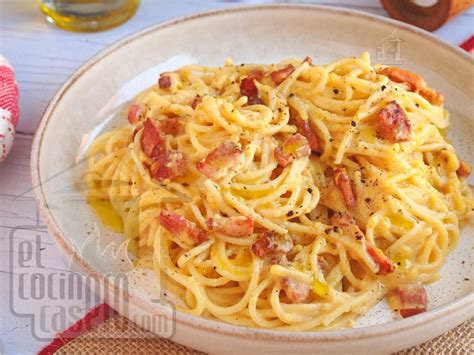 Espaguetis A La Carbonara Para 2 Personas El Cocinero Casero Pasta