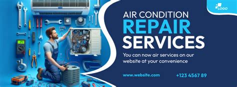 Copy Of Air Conditioner Repair Service Ad Template Postermywall