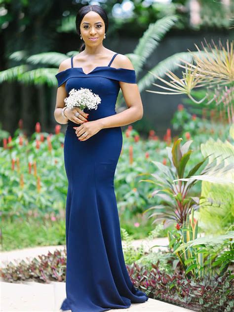 Mismatched Bridesmaid Dresses Navy