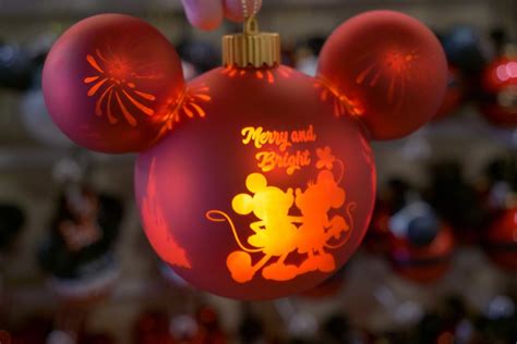 PHOTOS New Merry And Bright Light Up Mickey Ornament Featuring Walt