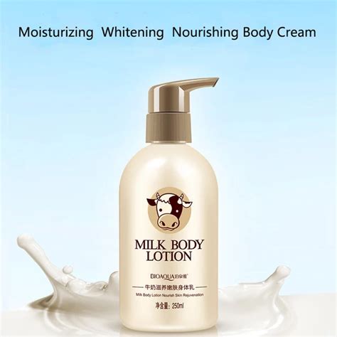 250ml Milk Body Lotion Deep Moisturizing Skin Whitening Hydrating Anti ...