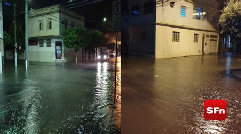 Vídeo Chuva forte provoca pontos de alagamentos em São Fidélis SF