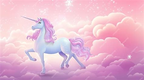 Premium Photo | Pastel Pink Rainbow Unicorn Background