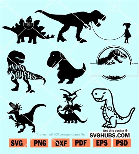 Dinosaur Svg Bundle Jurassic Park Bundle Svg