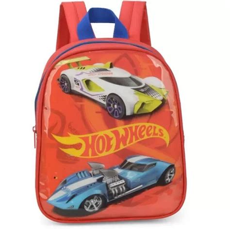 Mochila Infantil HOT Wheels Petit Azul Luxcel IS37457HW Shopee Brasil