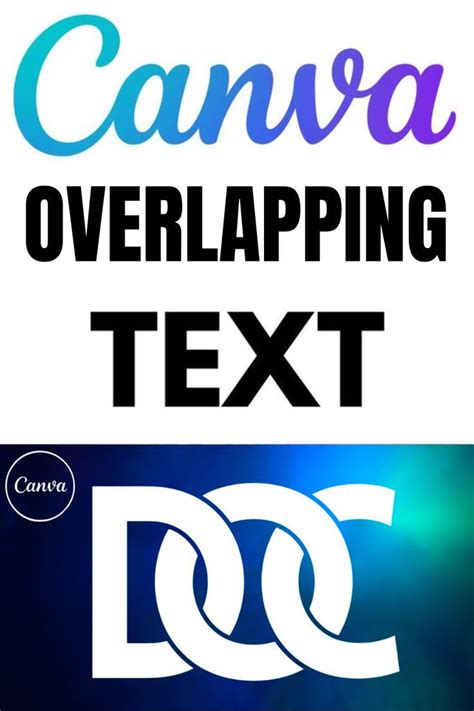 Text Effect Tutorial How To Create Overlapping Text Effect In Canva In