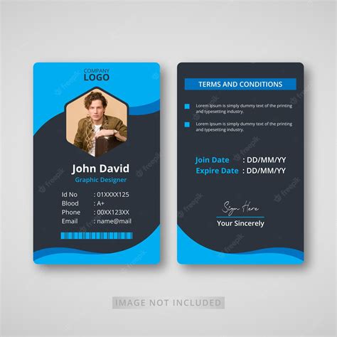 Premium Vector Corporate Id Card