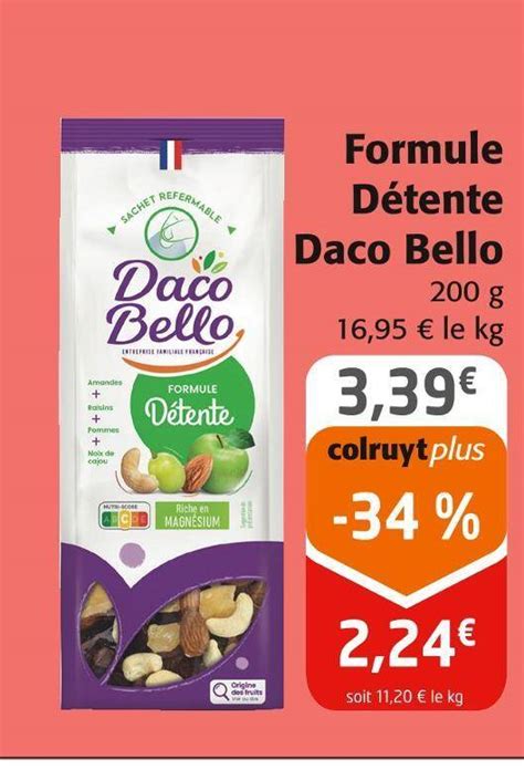 Toutes les promotions de Formule daco bello Trouvez et découvrez la