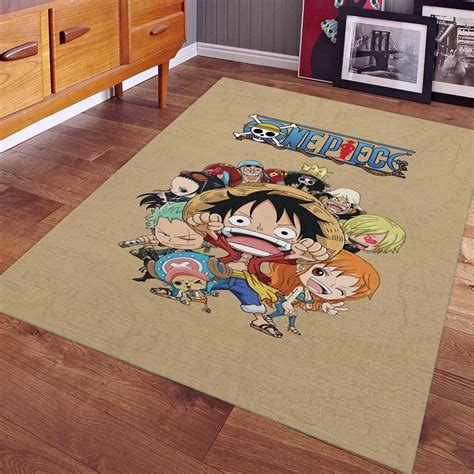 One Piece Luffy Und Alle Charaktere Teppich Amzpodprints