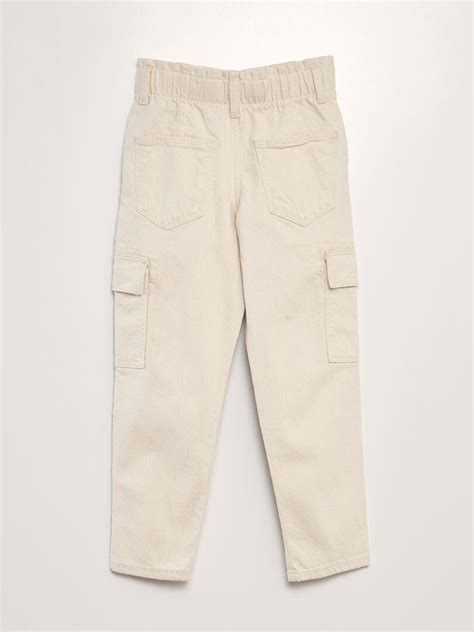 Pantalón vaquero corte mom BLANCO Kiabi 9 00